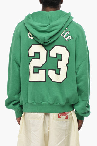 Hoodie FOOTBALL aus angerauter Baumwolle mit Print