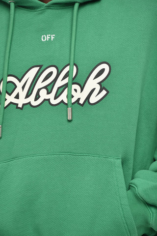 Hoodie FOOTBALL aus angerauter Baumwolle mit Print