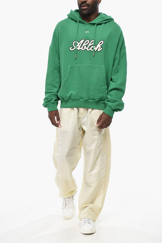 Hoodie FOOTBALL aus angerauter Baumwolle mit Print