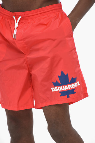 Boxer-Badehose aus Nylon mit elastischem Bund