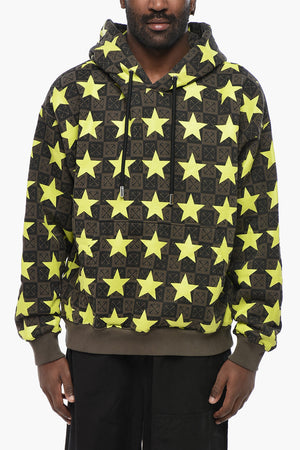 Felpa Hoodie STRAS in Cotone Stampato