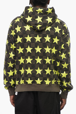 Printed Cotton Hoodie STRAS