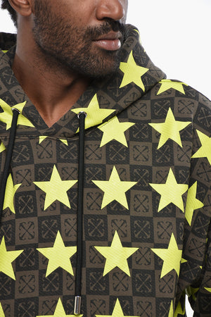 Felpa Hoodie STRAS in Cotone Stampato