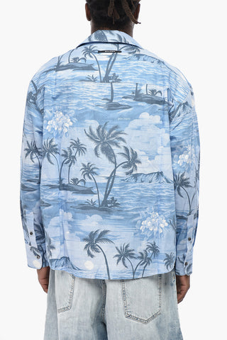 Camicia in Misto Lino a Fantasia