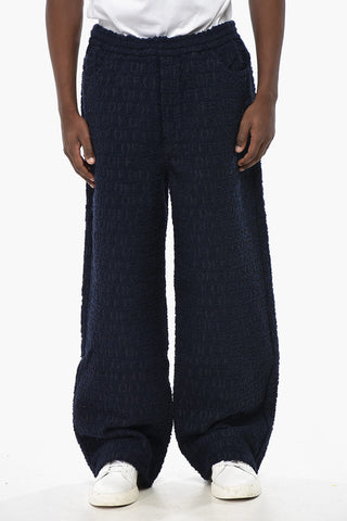 4-Taschen-Hose aus Boucléstoff mit Monogramm-Motiv