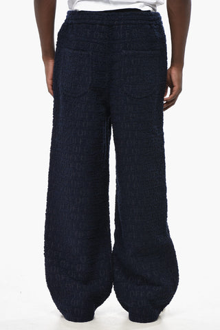 4-Taschen-Hose aus Boucléstoff mit Monogramm-Motiv