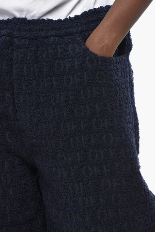 4-Taschen-Hose aus Boucléstoff mit Monogramm-Motiv