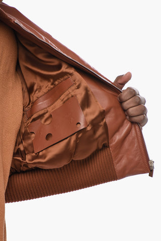 Bomber Imbottito WAVE OFF in Pelle