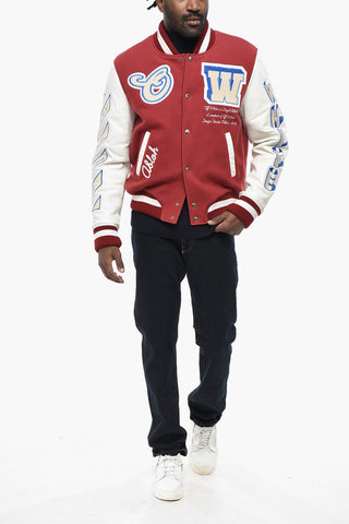 Bomber ONTHEGO con Maniche in Pelle e Applicazioni in Spugna