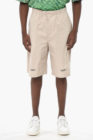 SEASONAL Nylon Shorts QUOTE With Elastic Waist