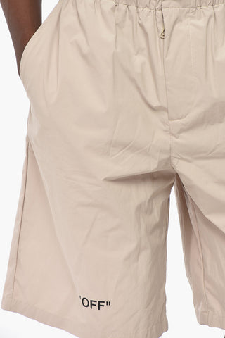 SEASONAL Nylon Shorts QUOTE With Elastic Waist