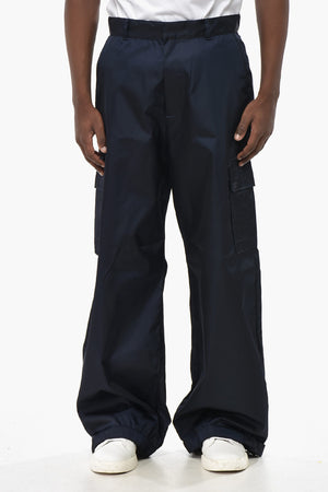Cargo-Hose aus Nylon mit Kordelzug am Saum