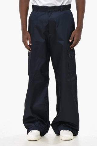 Cargo-Hose aus Nylon mit Kordelzug am Saum