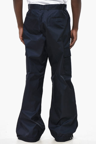 Cargo-Hose aus Nylon mit Kordelzug am Saum
