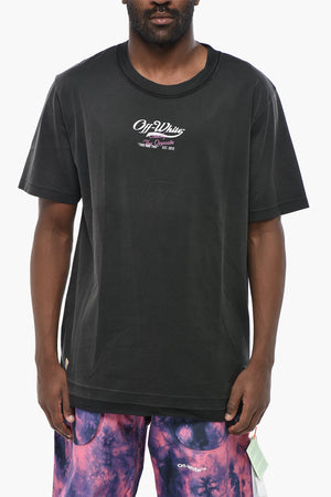 SEASONAL T-Shirt mit Rundhalsausschnitt WAVE OFF mit Logodruck