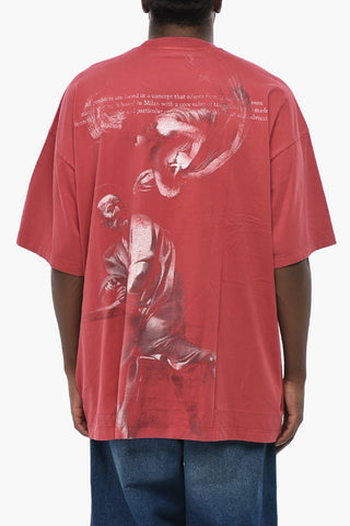 T-Shirt Mit Rundhalsausschnitt S.MATTHEW Aus Baumwolle Mit Print