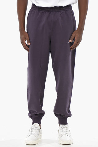 Brushed Cotton Joggers with Embroidered Logo
