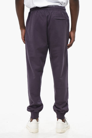 Brushed Cotton Joggers with Embroidered Logo