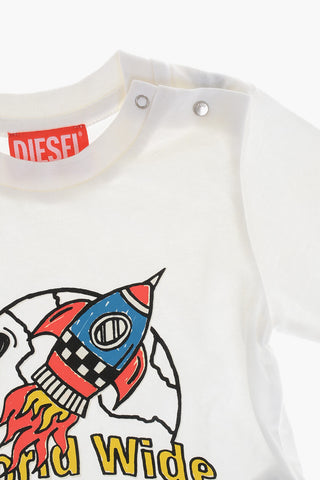 Printed Long-Sleeve Crewneck T-Shirt