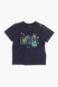 Crewneck T-Shirt with Front Print