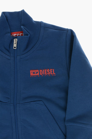 Sweatshirt mit Reißverschluss aus angerauter Baumwolle