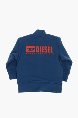 Felpa Full-Zip in Cotone Garzato