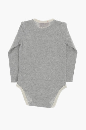 Long-Sleeve Stretch Cotton Bodysuit
