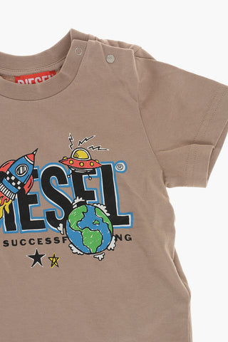 T-Shirt Girocollo Stampata