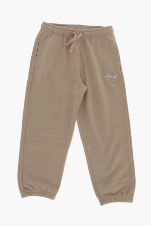 Joggers in Felpa con Logo Oval-D Argentato
