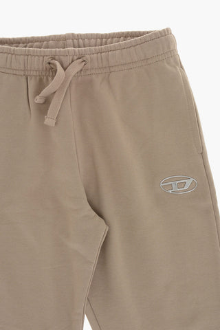 Jogger aus Fleece mit silbernem Oval-D-Logo