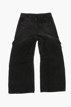 Crago Jeans in Dark Wash With Branded Button