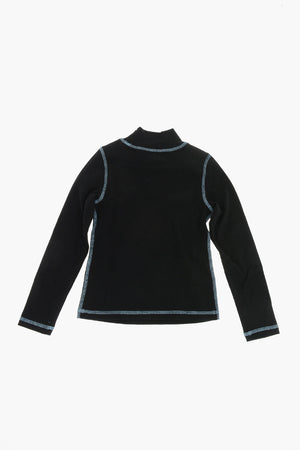 Maglia Leggera a Collo Alto e a Costine