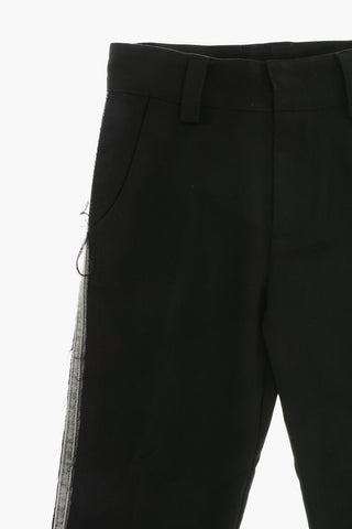 Pantaloni Eleganti con Bande Laterali a Contrasto