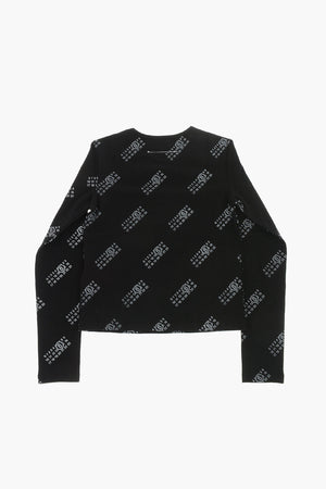 MM6 Langarm-T-Shirt Mit Monogramm-Logo