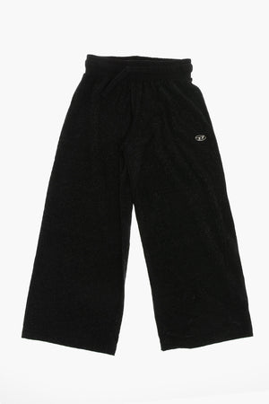 Flared Trousers With All-Over Rhinestones