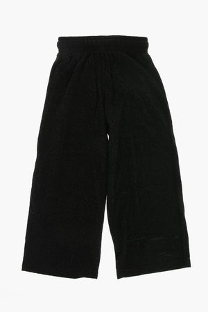 Flared Trousers With All-Over Rhinestones