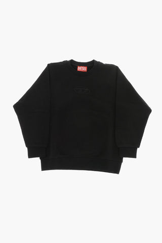 Cotton Crewneck Sweatshirt with Tone-on-Tone Monogram