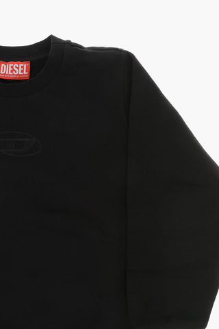 Cotton Crewneck Sweatshirt with Tone-on-Tone Monogram