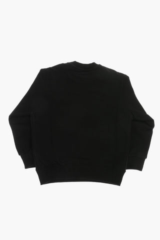 Cotton Crewneck Sweatshirt with Monogram