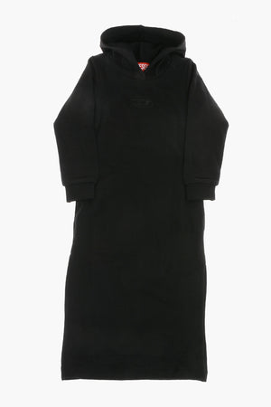 Fleece Hoodie Dress with Tone-on-Tone Monogram