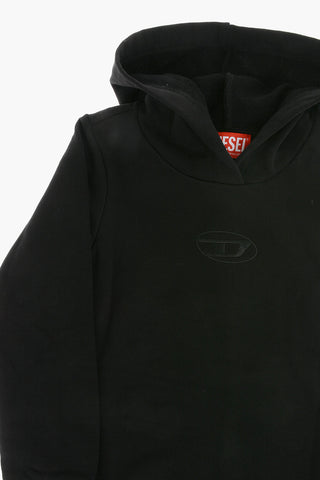 Fleece Hoodie Dress with Tone-on-Tone Monogram