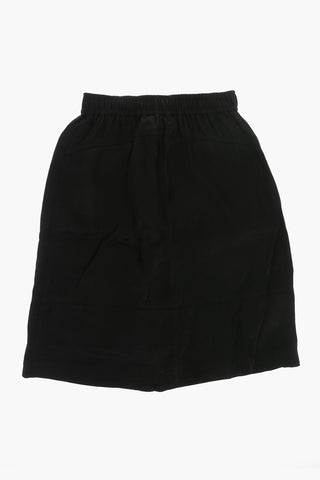 Gonna Cargo in Satin con Monogram Tono su Tono