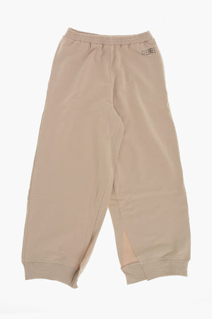 MM6 Wide-Leg Joggers with Ankle Split