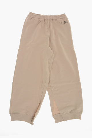 MM6 Wide-Leg Joggers with Ankle Split