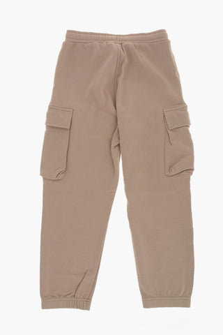 Joggers Cargo in Cotone con Elastico in Vita 