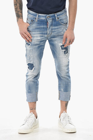 Cropped-Fit Stretch Denim Jeans SAILOR 15cm