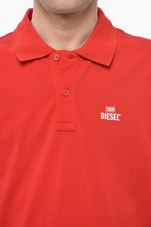 Cotton Piqué Short-Sleeve Polo T-SMITH-DIV-NEW