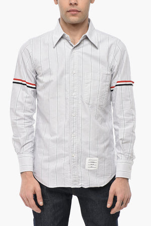 Striped Shirt With Pocket And Button-Down Collar