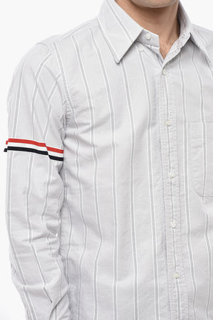 Striped Shirt With Pocket And Button-Down Collar