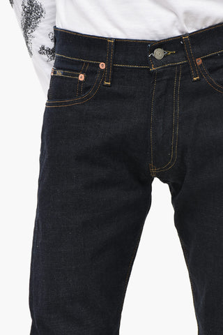 Tapered-Jeans mit sichtbaren Nähten 17cm